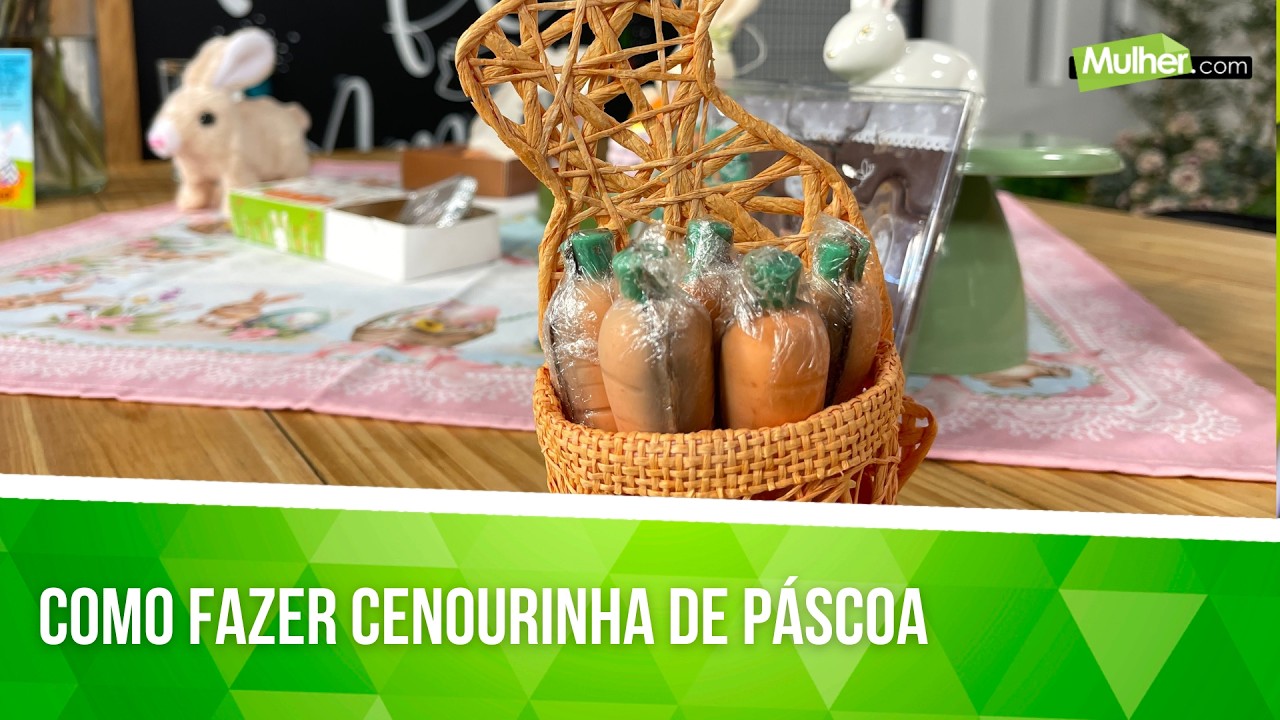 Como fazer cenourinha de P&aacute;scoa