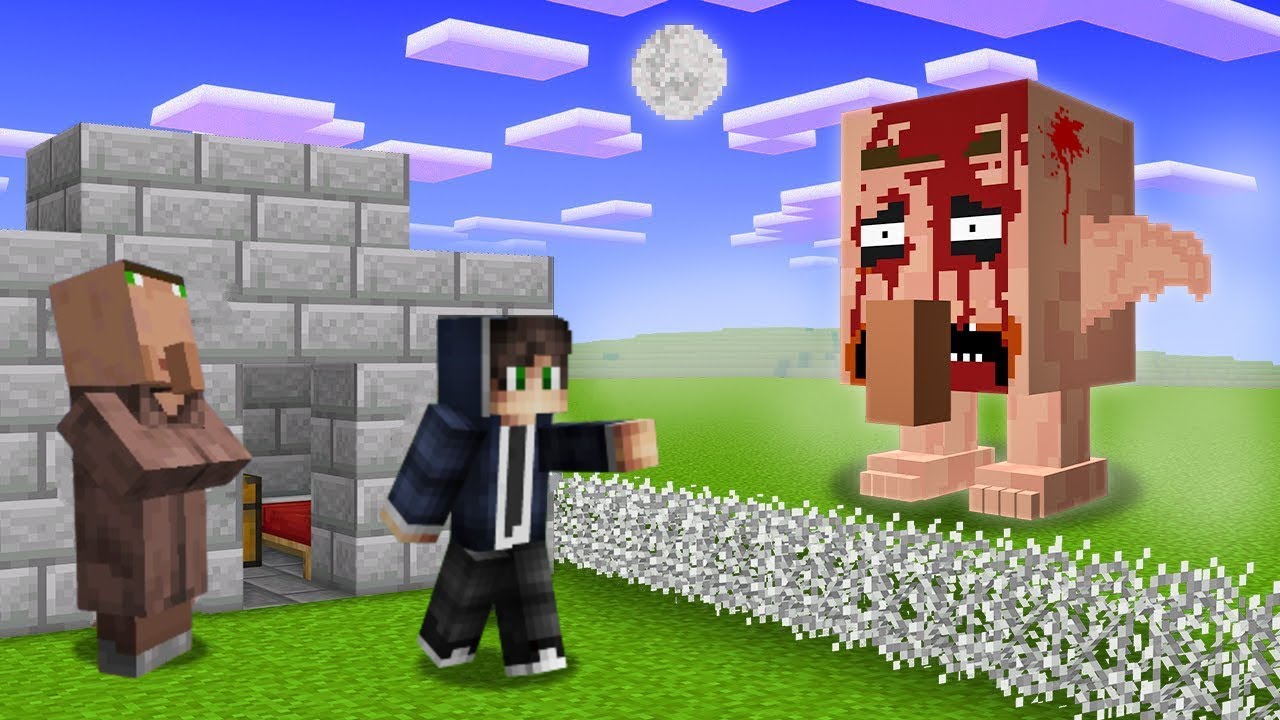 Rage I Kovalski Kuća Protiv Horor Villagera U Minecraftu..