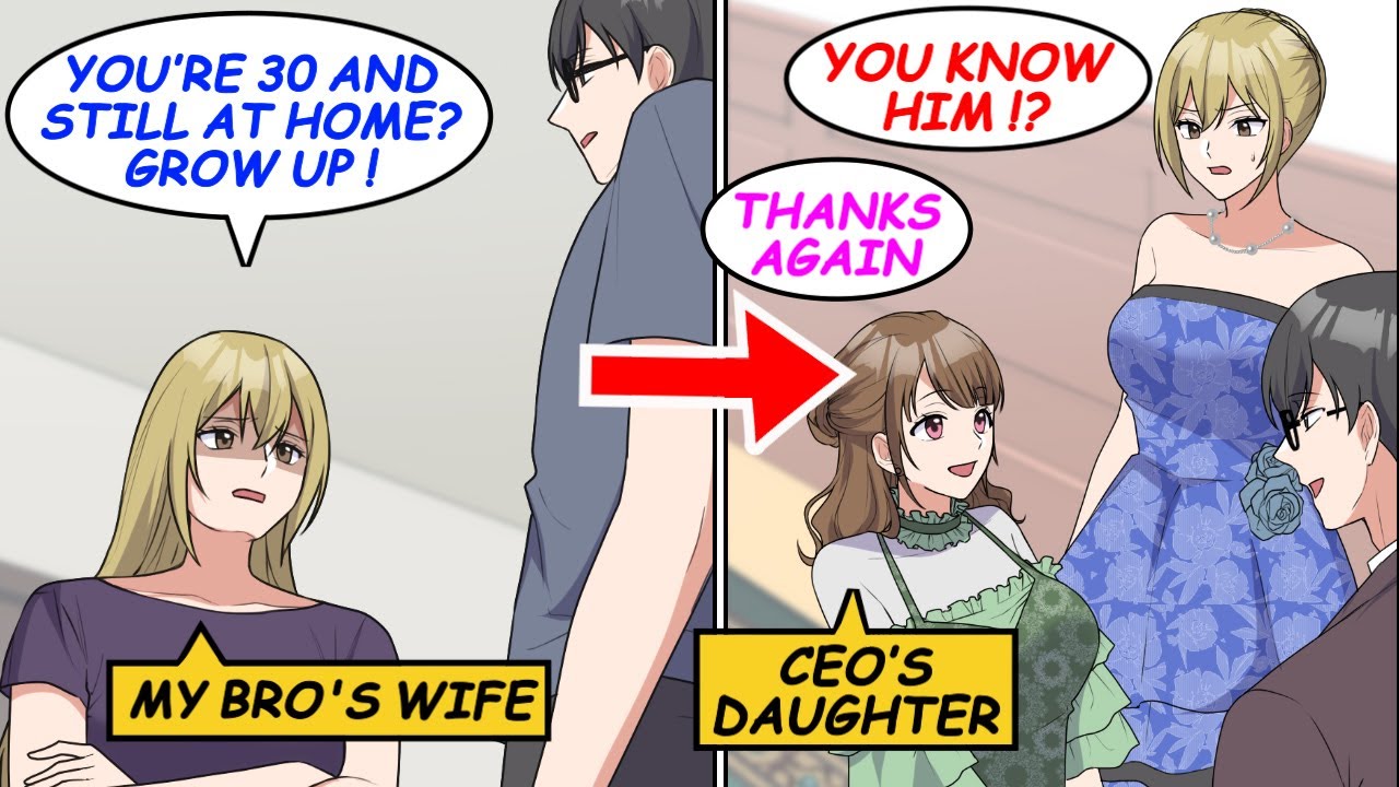 My bro’s wife tried to kick me out. At their wedding, the CEO’s daughter spoke to me…!? [Manga]