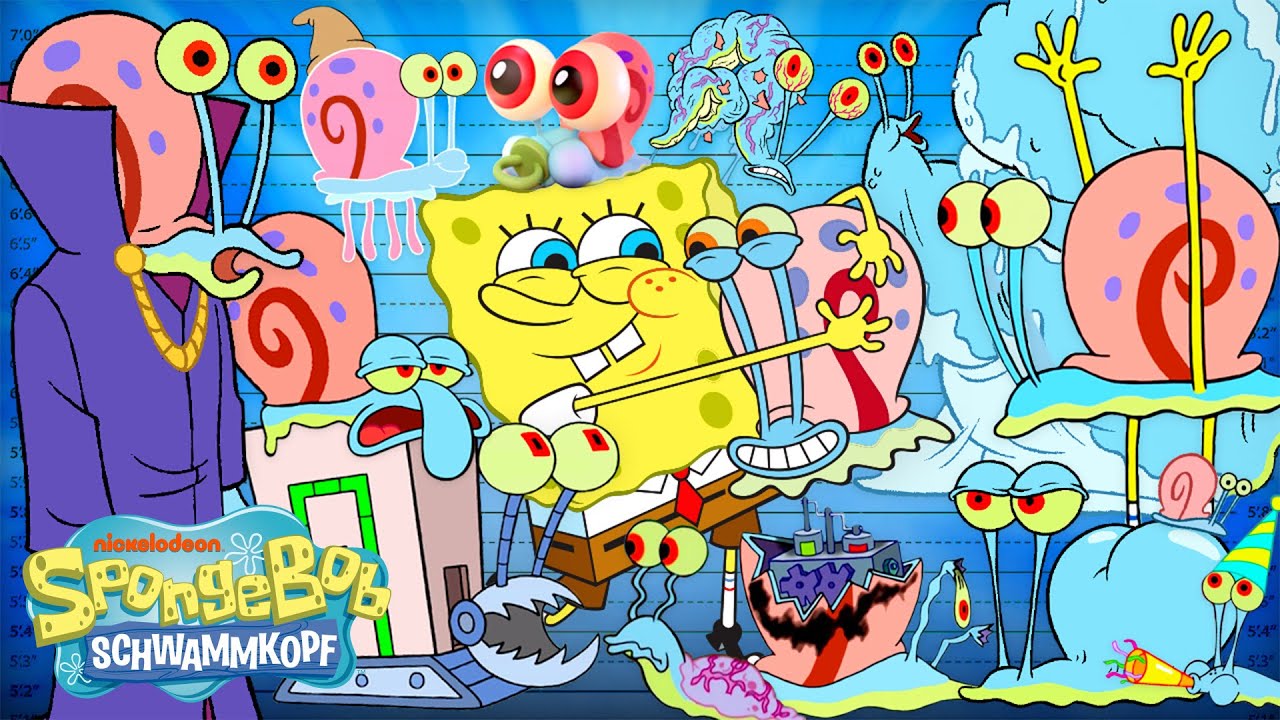 SpongeBob | Gary nach Größe sortiert! 📏 | SpongeBob Schwammkopf
