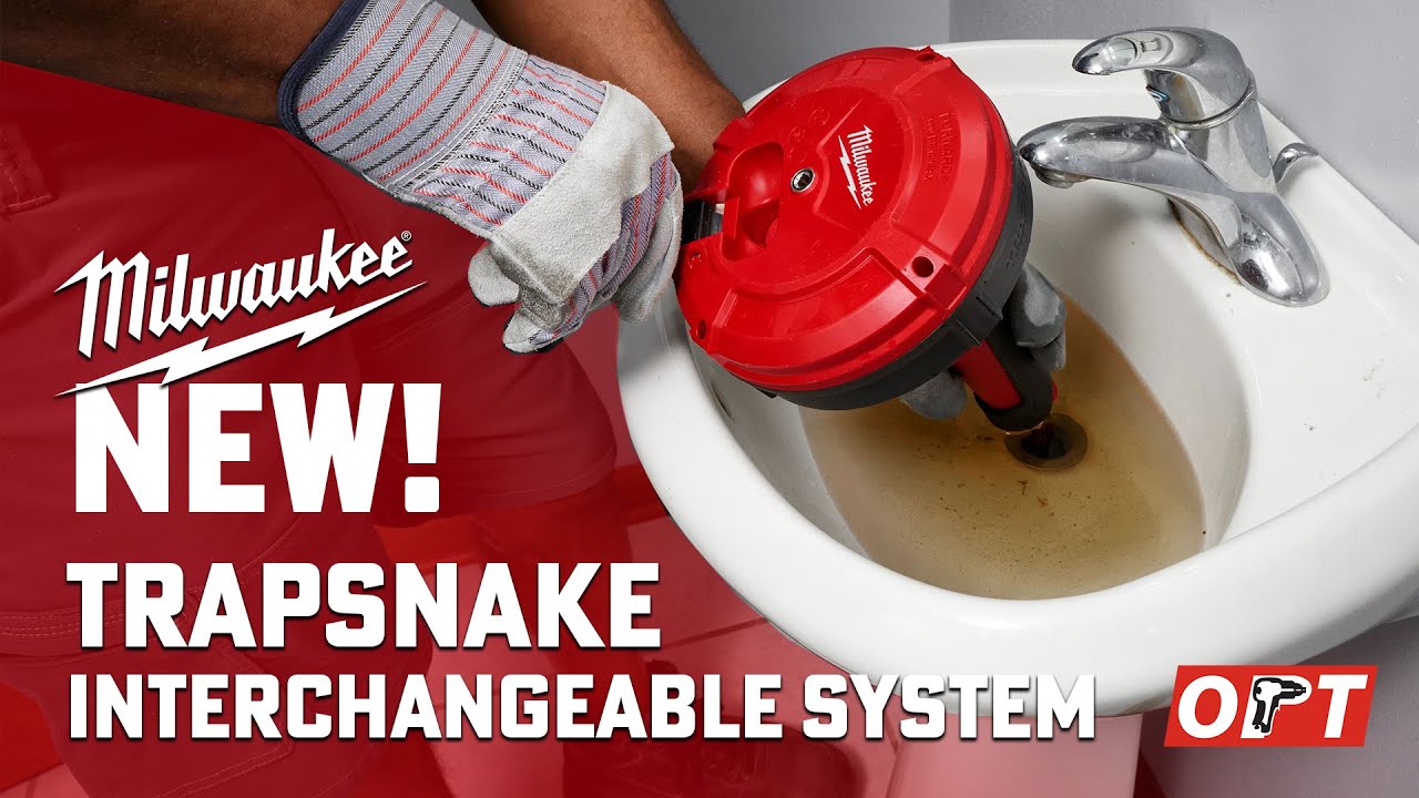 Milwaukee Trapsnake 25' Auger System Hand Crank or M12 Powered 49-16-2573