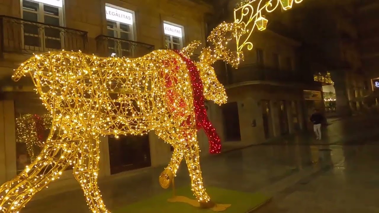 Vigo, Galicia, Spain. Europe Christmas City.