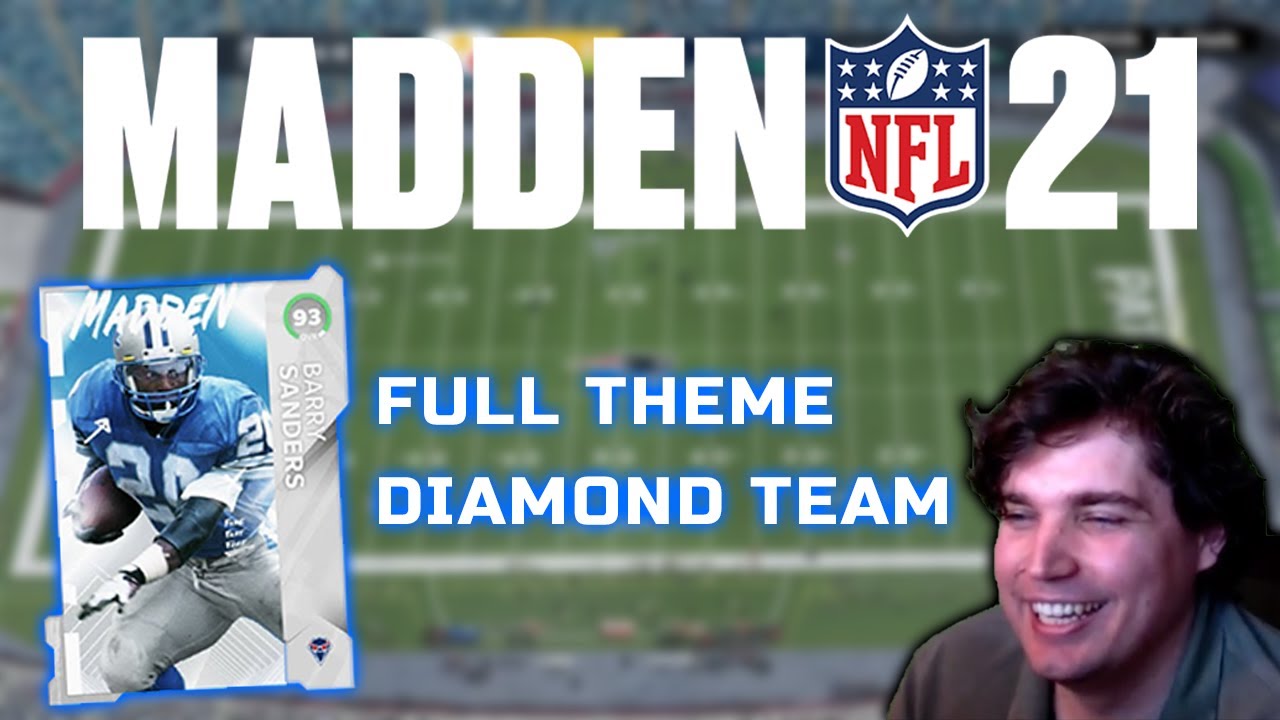 93 BARRY SANDERS AND THE FULL THEME DIAMOND THEME TEAM GAMEPLAY!
