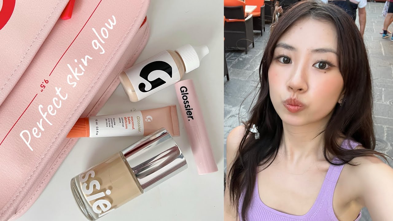 Glossier Stretch foundation (light 2, very light 3 &4) Review, Natural skin makeup
