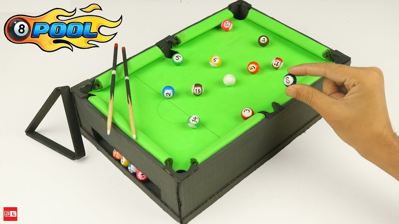 How to Build Pool Table at Home - Miniature Billiards 🎱