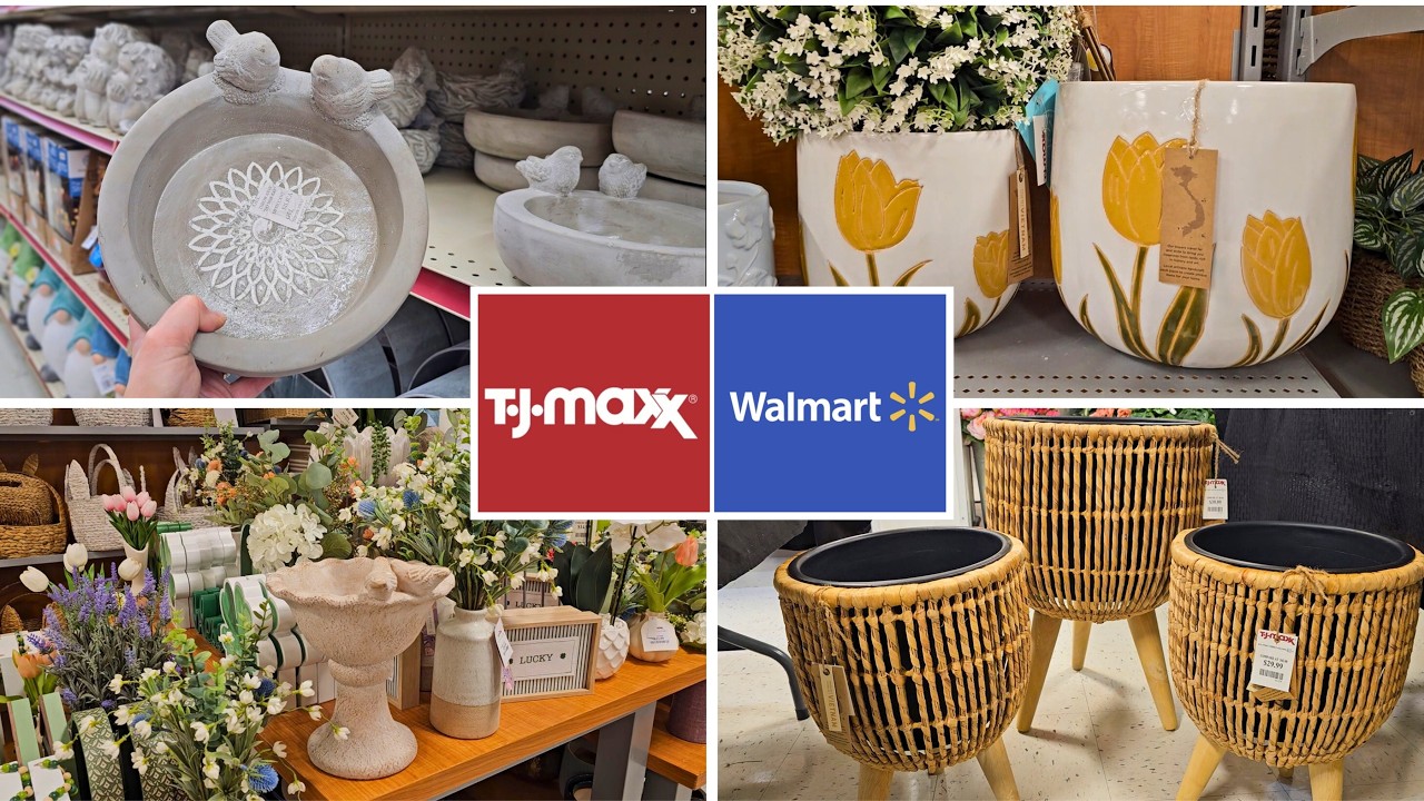 Shopping for Spring Garden Things! TJ Maxx & Walmart 2026