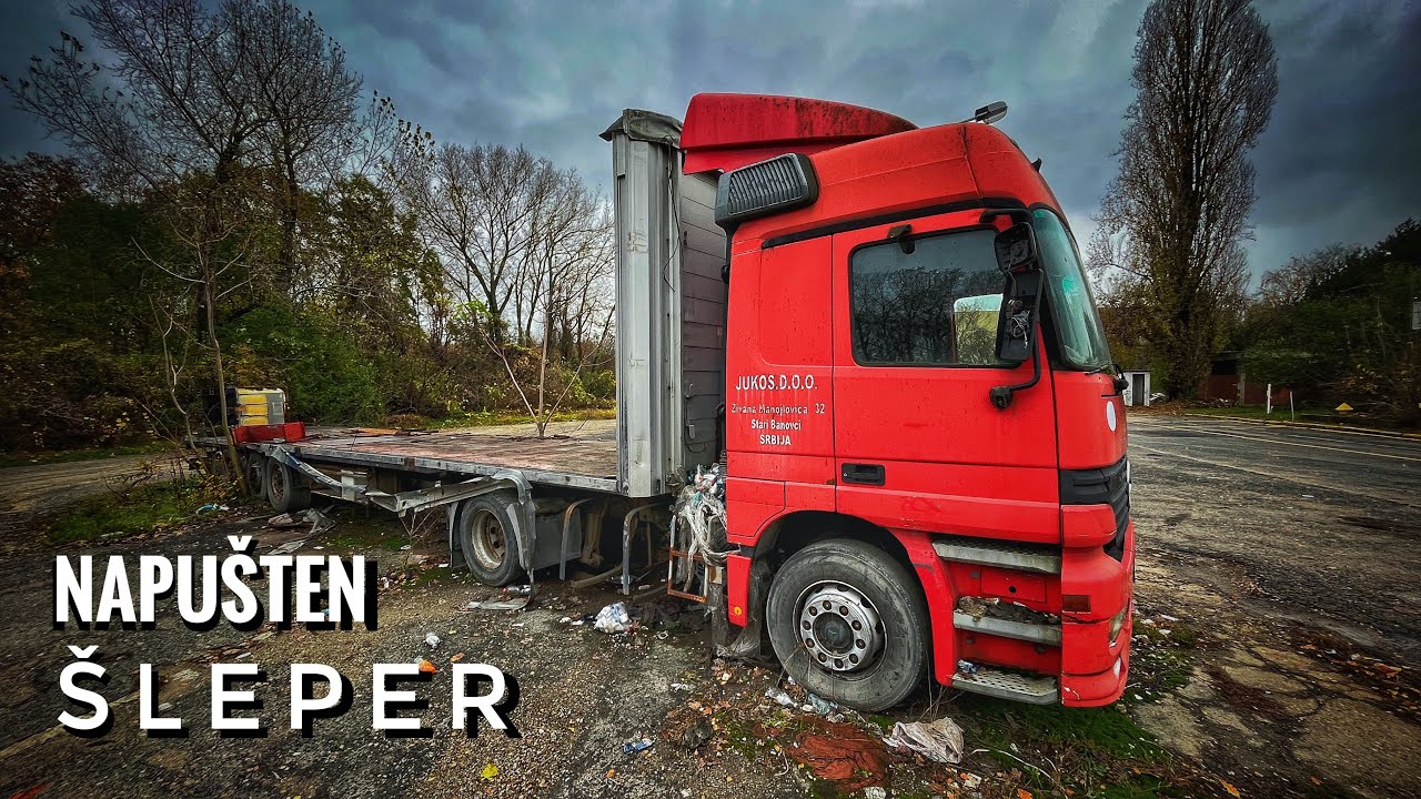 Napušten Šleper Mercedes Actros 1843 - TOTALNO SE RASPADA!!