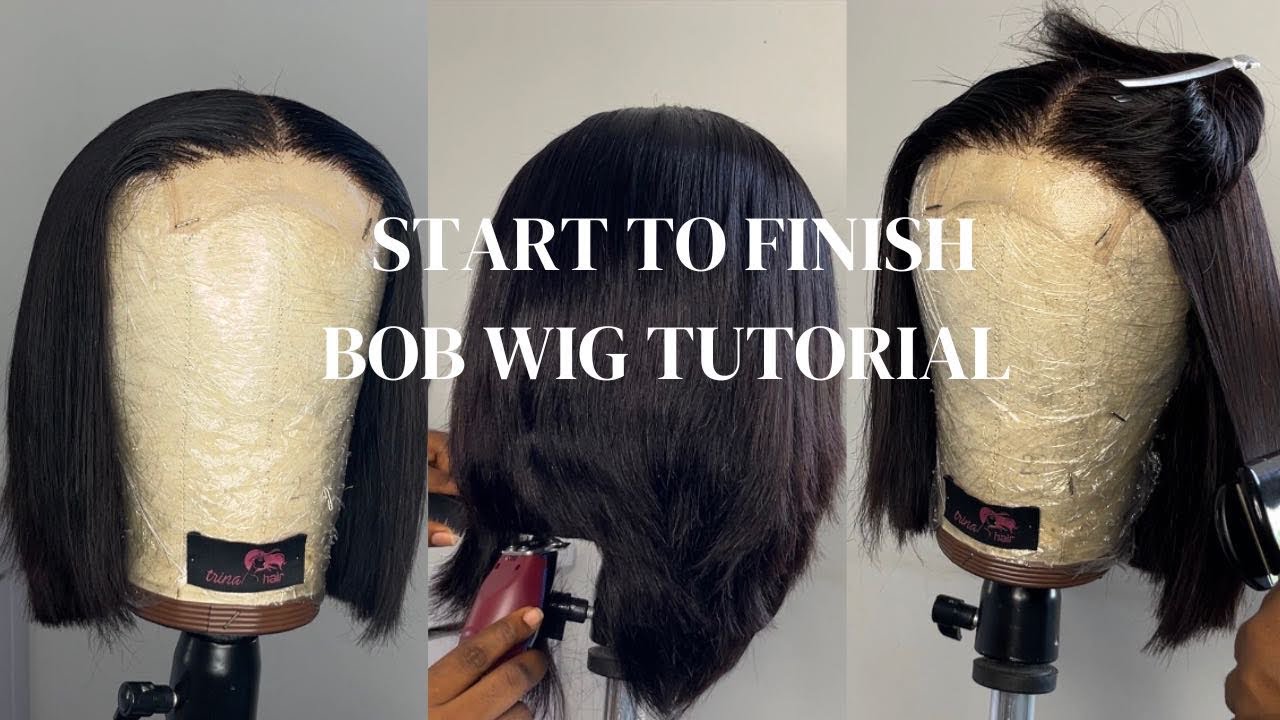 How to cut and style a bob wig // tips and tricks before cutting a bob wig  