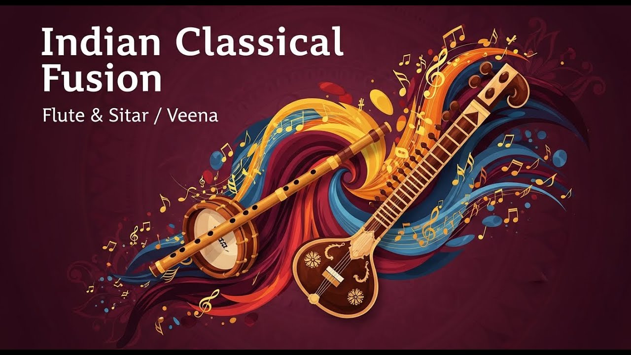 Indian Classical Fusion for Peace | Flute, Sitar & Veena Meditation Music