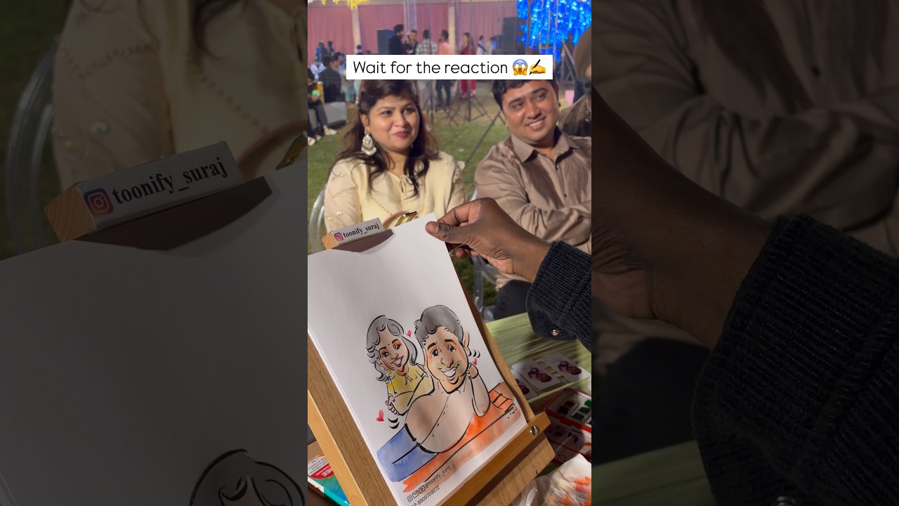 Live Caricature Reactions 😱 | Best Event Entertainment Ever ✍️🔥