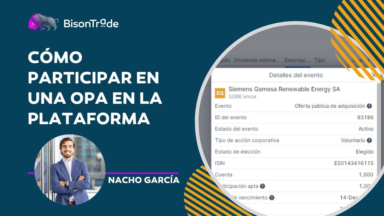 Cómo participar de una OPA | BisonTrade