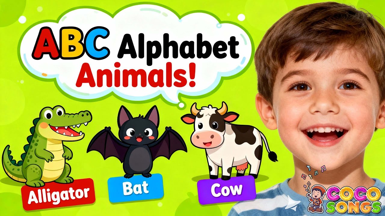 Educational Baby Video | Kids Songs Toddler Learning Video| ABC Alphabet Animals |CoCo Songs Cartoon