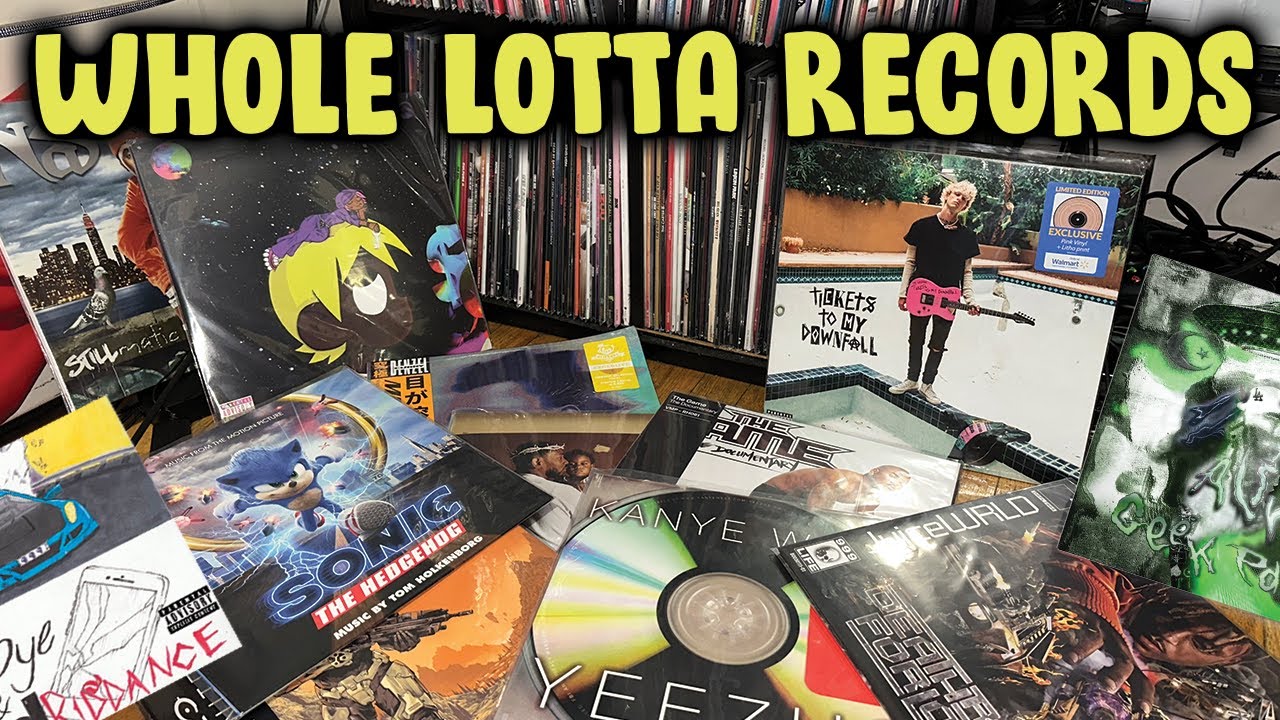 My ENTIRE Vinyl Collection with Over 100+ Records! (Hip Hop + Rock & More)