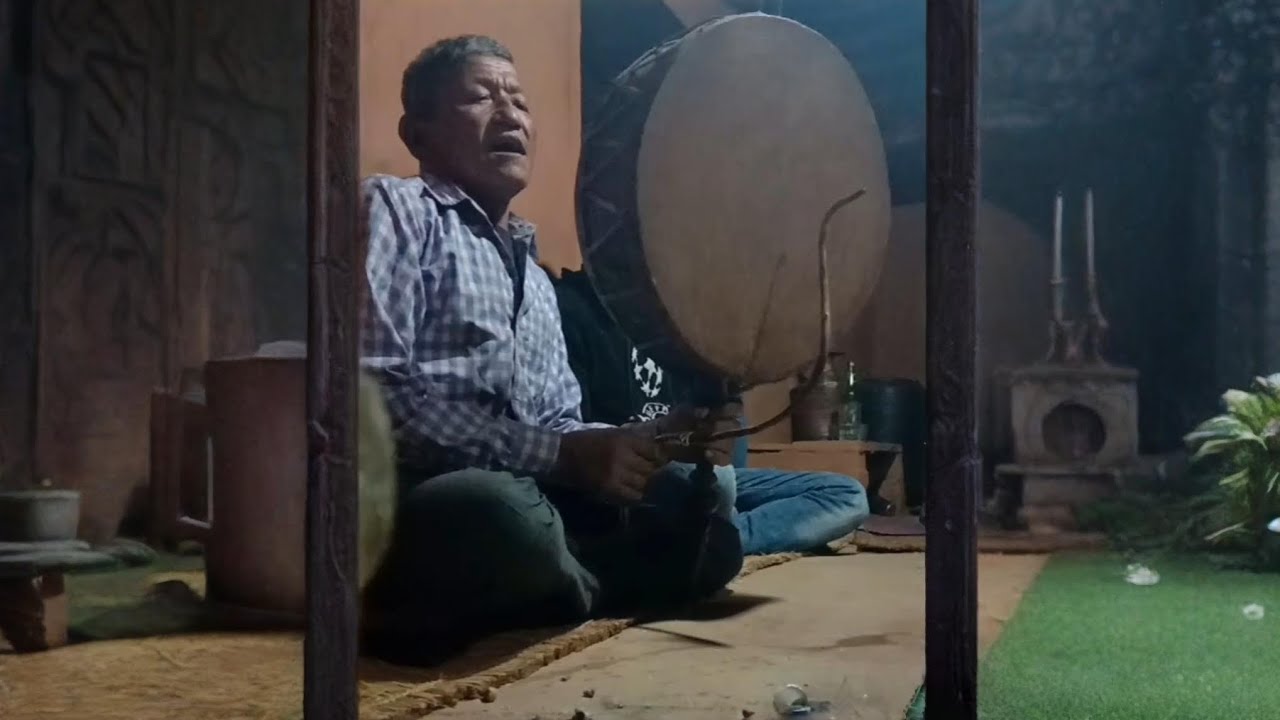 NEPALI SHAMAN || DHAMI JHAKRI || GURU PUJA IN THE VILLAGE ||. 