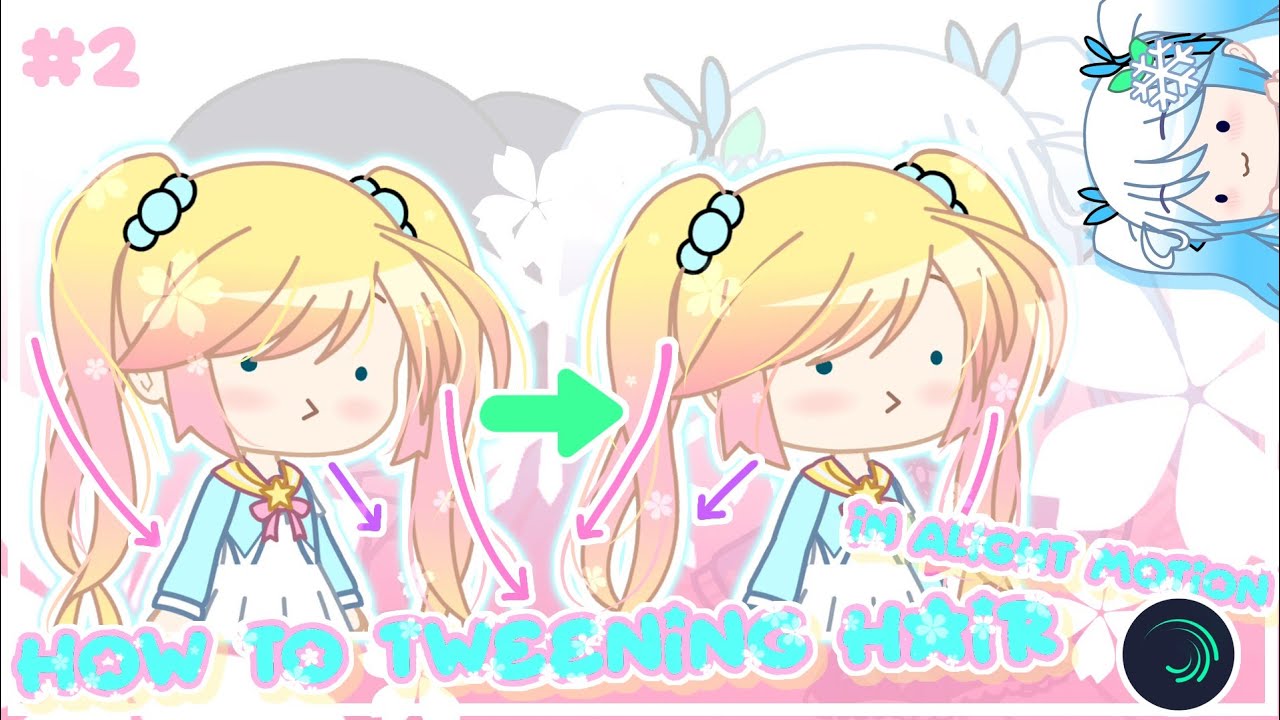 How To Tweening Hair in Alight Motion || Part 2 || Animated/Tweening || Waving Hair ||Gacha Tutorial