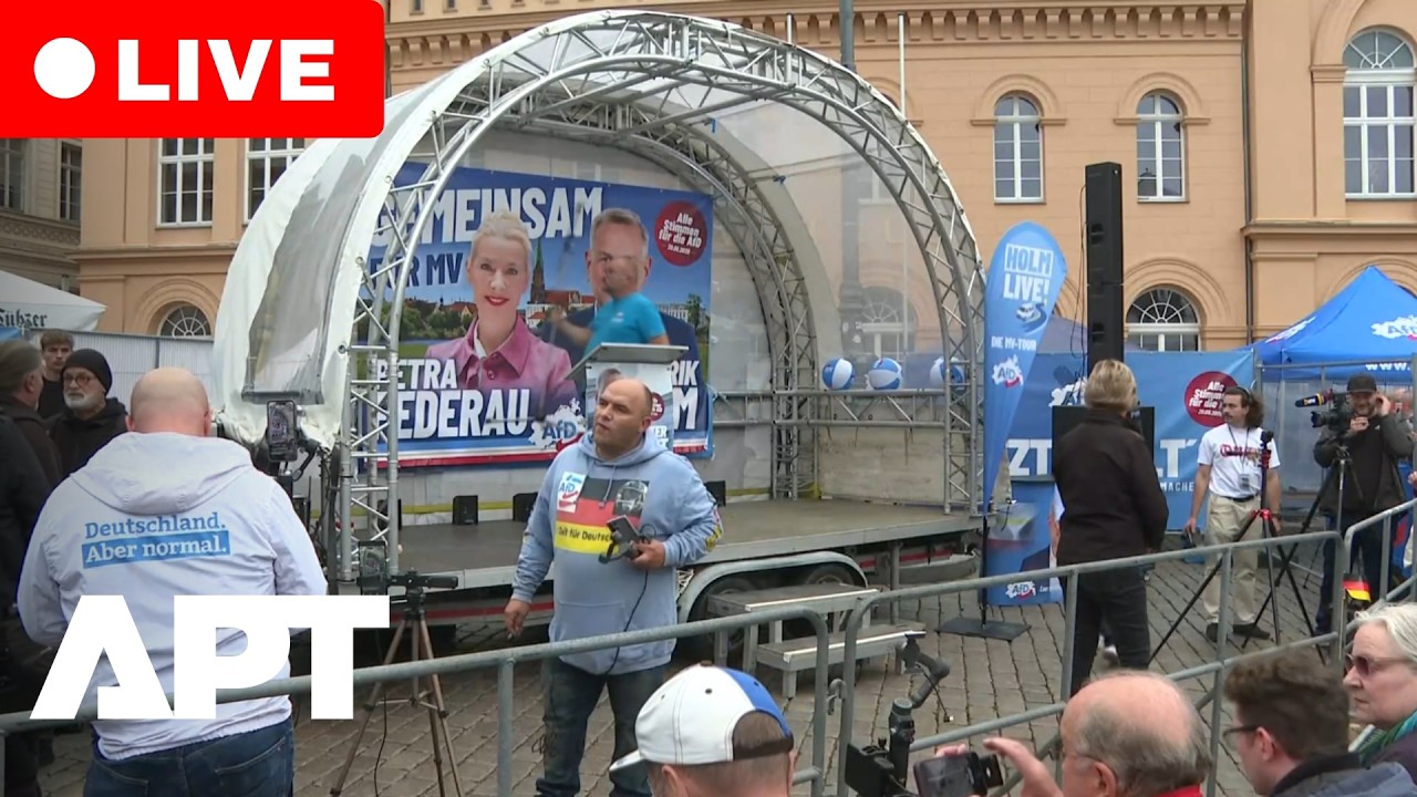 LIVE: AfD Holds Final Campaign Rally Ahead of Sunday&rsquo;s State Elections | APT