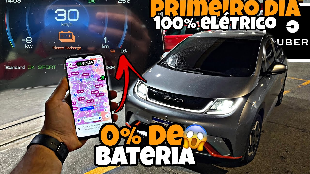 PRIMEIRO DIA no UBER BLACK com BYD DOLPHIN GS✅ veja quanto sobrou🤔