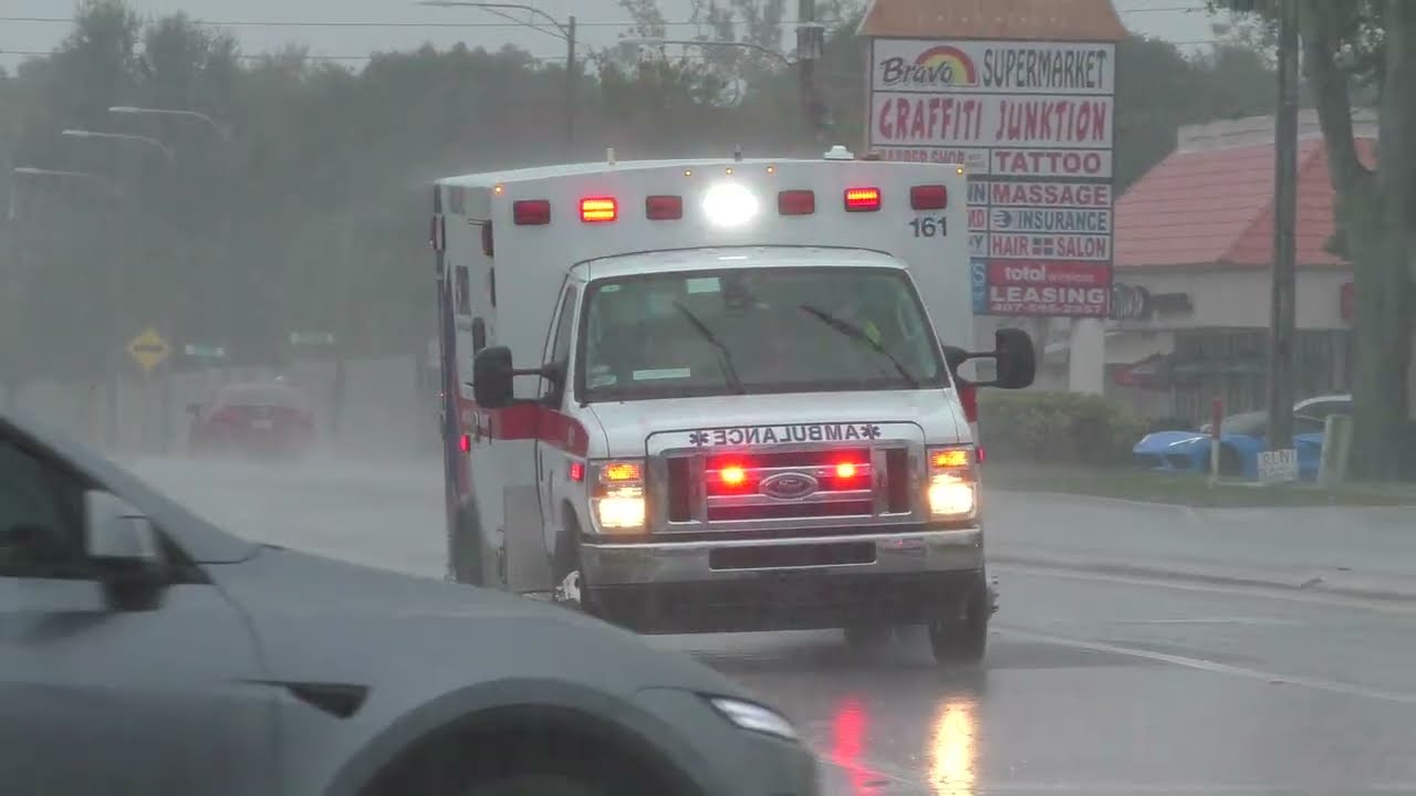 [Airhorn + Q siren!] Orlando Fire Medic 161 + Reserve Tower 11