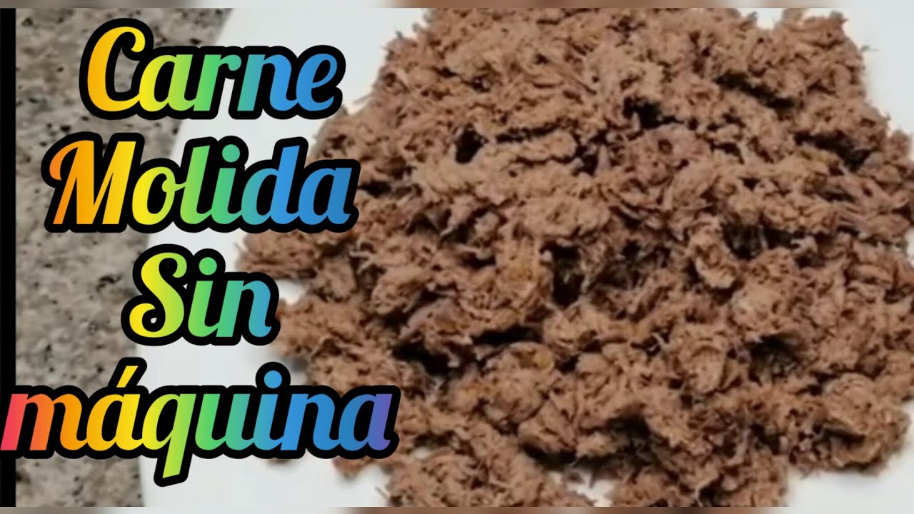 CARNE MOLIDA sin MÁQUINA 