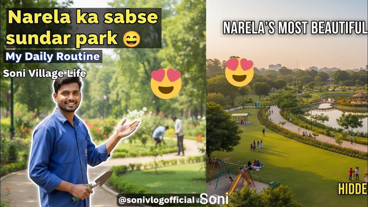 🙋Narela ka sabse sundar park 😍 | My Daily Routine | Soni Village @sonivilogofficial 