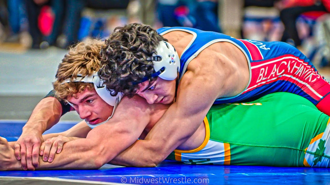 145 – Josh Hock {G} of Geneseo IL vs. Noah Quintana {R} of West Aurora IL