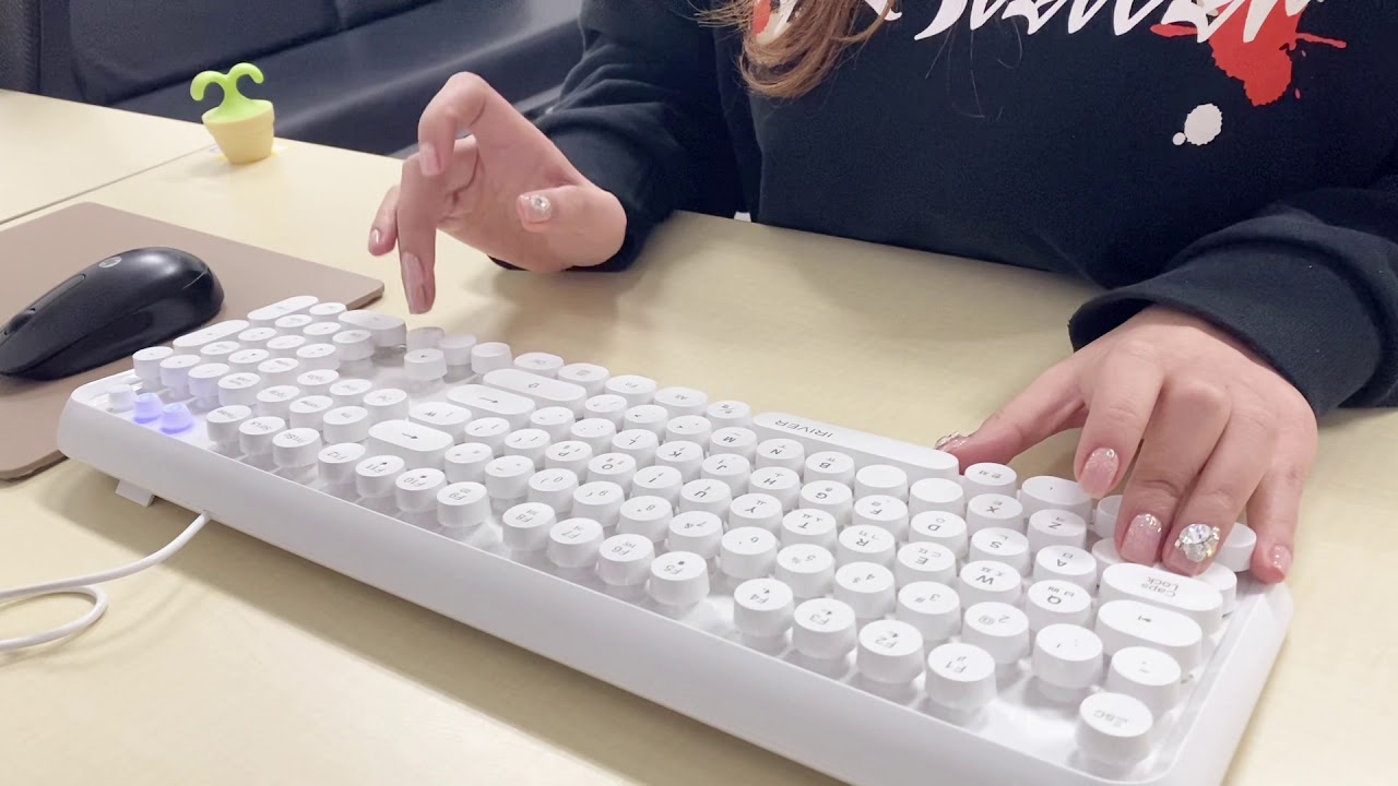 회사에서 같이 일해요#4 무편집 키보드 asmr 사무실에서 일하는 영상 (no cut keyboard asmr working in office)