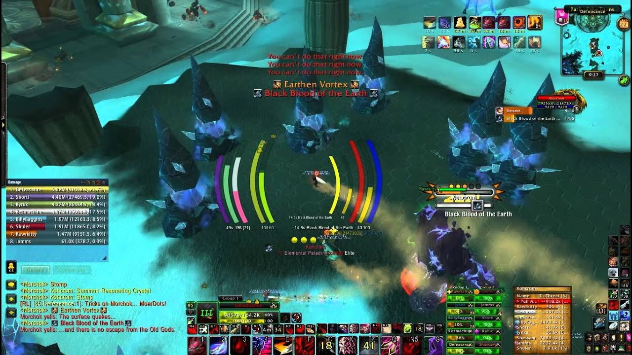 WoW Heroic Morchok 10M Kill (Sub Rogue POV) Dragon Soul