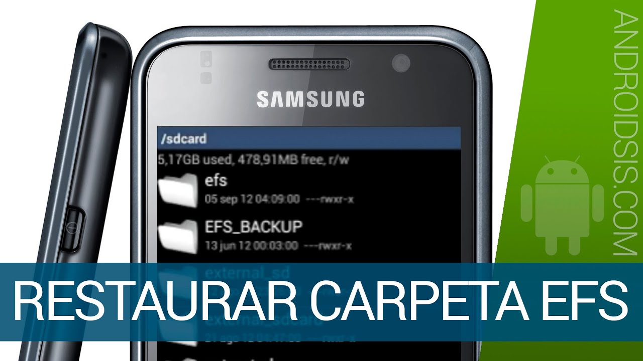 Cómo restaurar la carpeta EFS en terminales Android