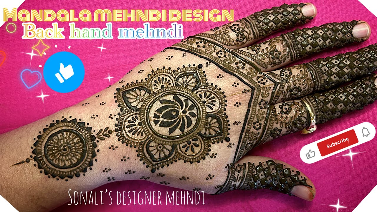 🌸Mandala Back Hand Mehndi Design | New Mehndi Design | Latest Mehedi Dijain