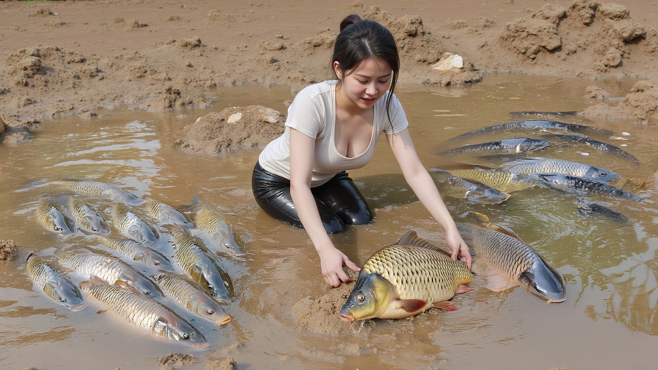 Use Truck To Harvesting 1000+ Big Fish In Fish Pond Go To Market Sell - Farm Life
