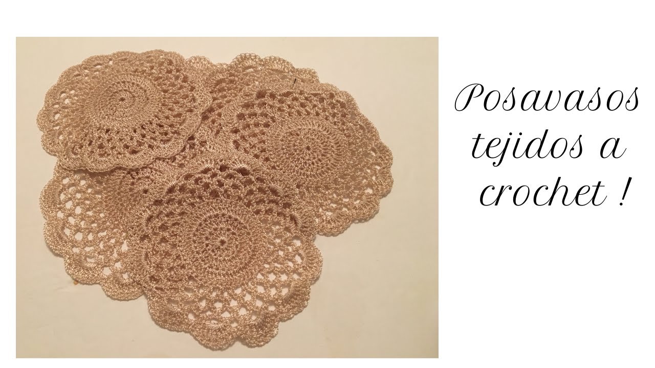 Posavasos tejidos a crochet!!!