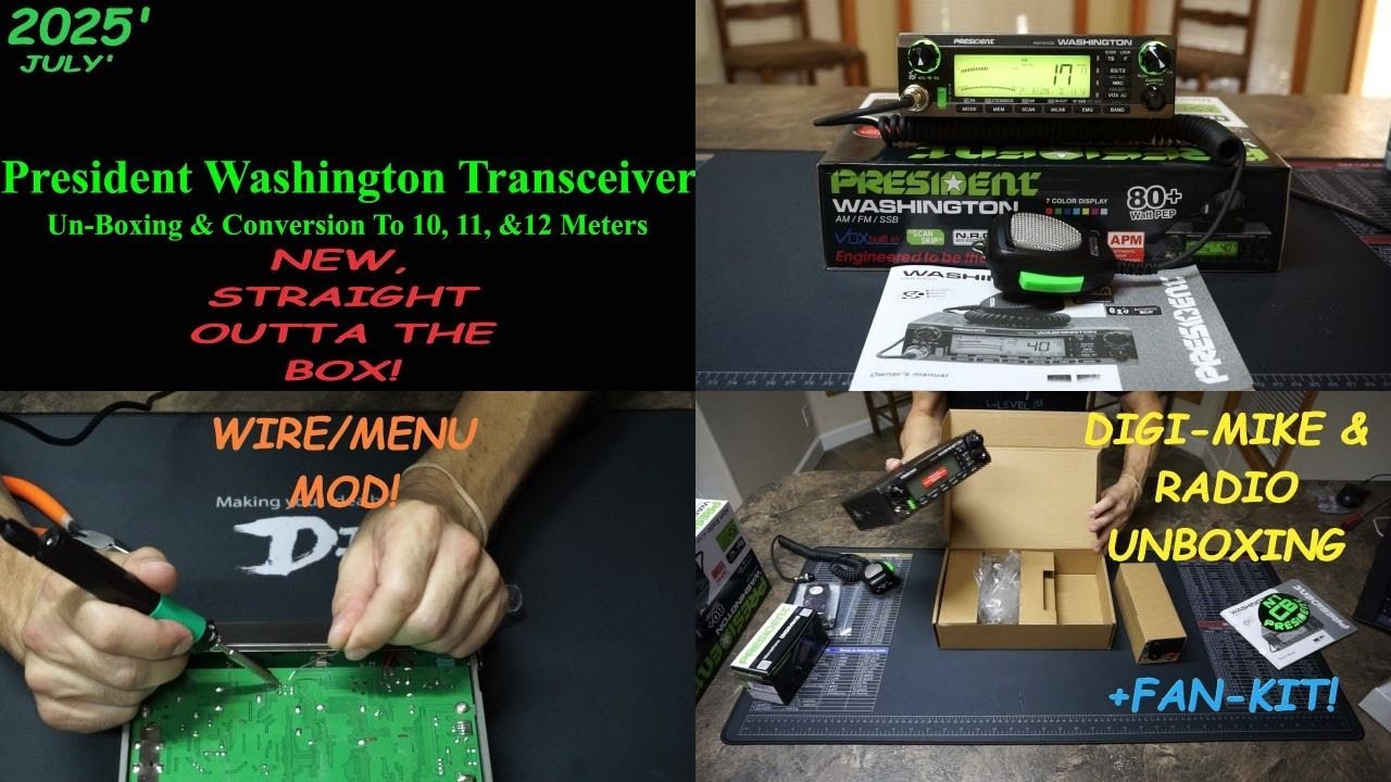President Washington 10 Meter Unboxing & Conversion
