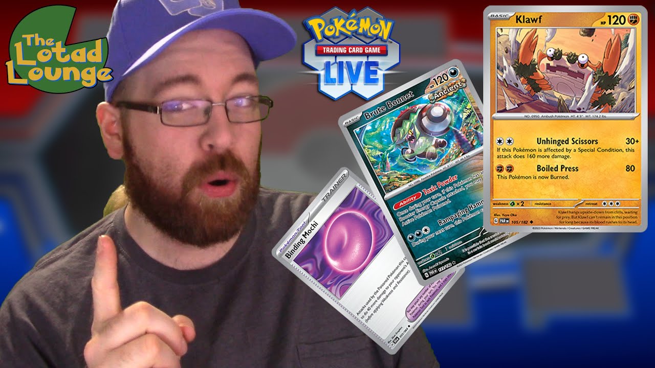 PTCGL: Poison Package Binding Mochi Single Prize Klawf Swings for 230 Damage! | Klawf Deck Build