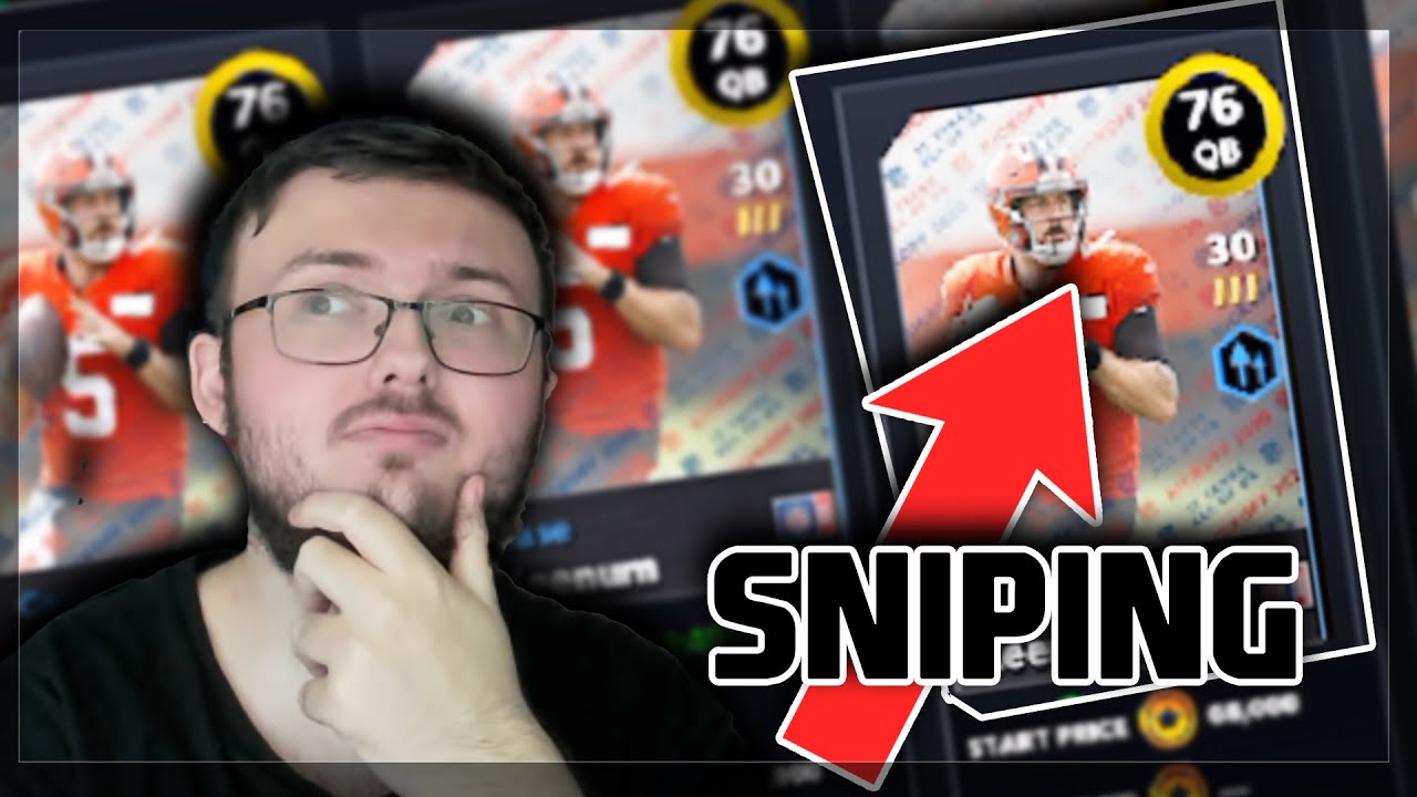 HOW TO SNIPE IN MADDEN MOBILE 21! BEST COIN MAKING METHODS! (MADDEN MOBILE 21)