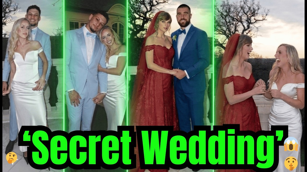 Patrick & Brittany Mahomes Reveal First Look at Taylor  in Stunning😱 Wedding Dress with Travis 🤵🏻👰🏻