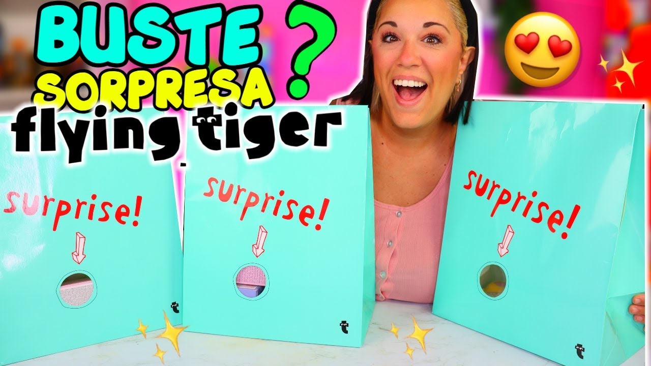Apro 3 BUSTE SORPRESA GIGANTI di TIGER!