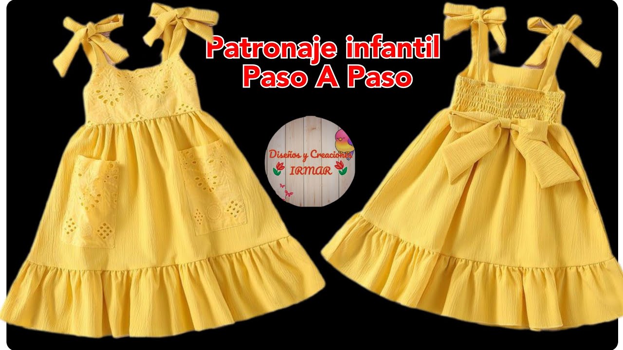 Vestido de tirantes con elástico en la espalda