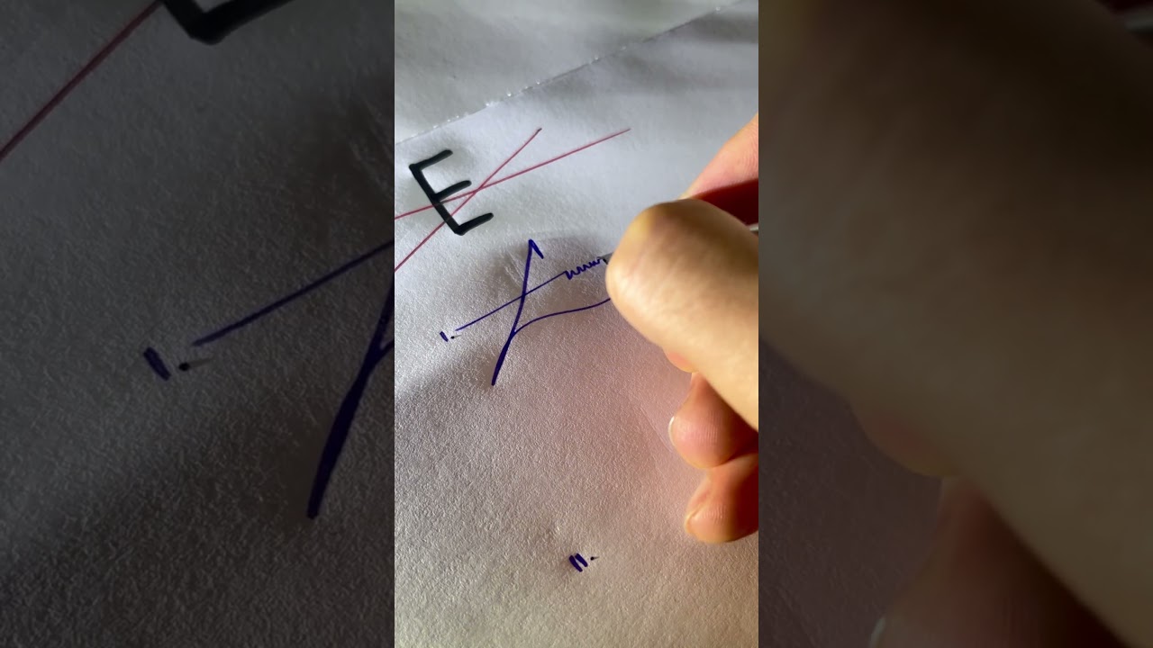 How to sign the letter E?❤️#signature #calligraphy #lettersign #art