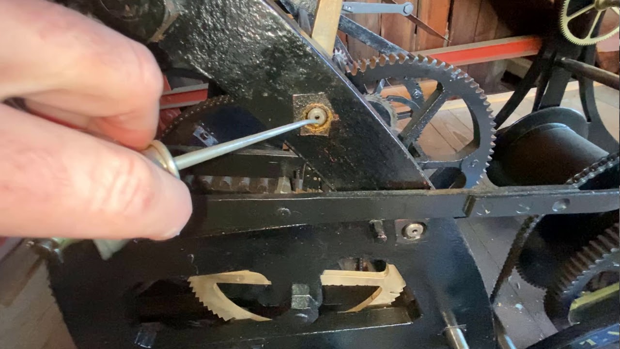 Tower Clock Maintenance - Oiling