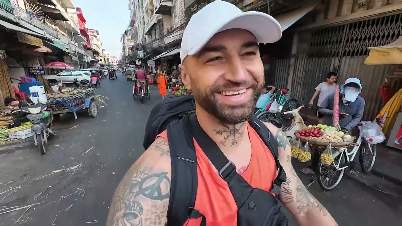 Последнее утро в Пномпене — Завтрак на рынке 🇰🇭