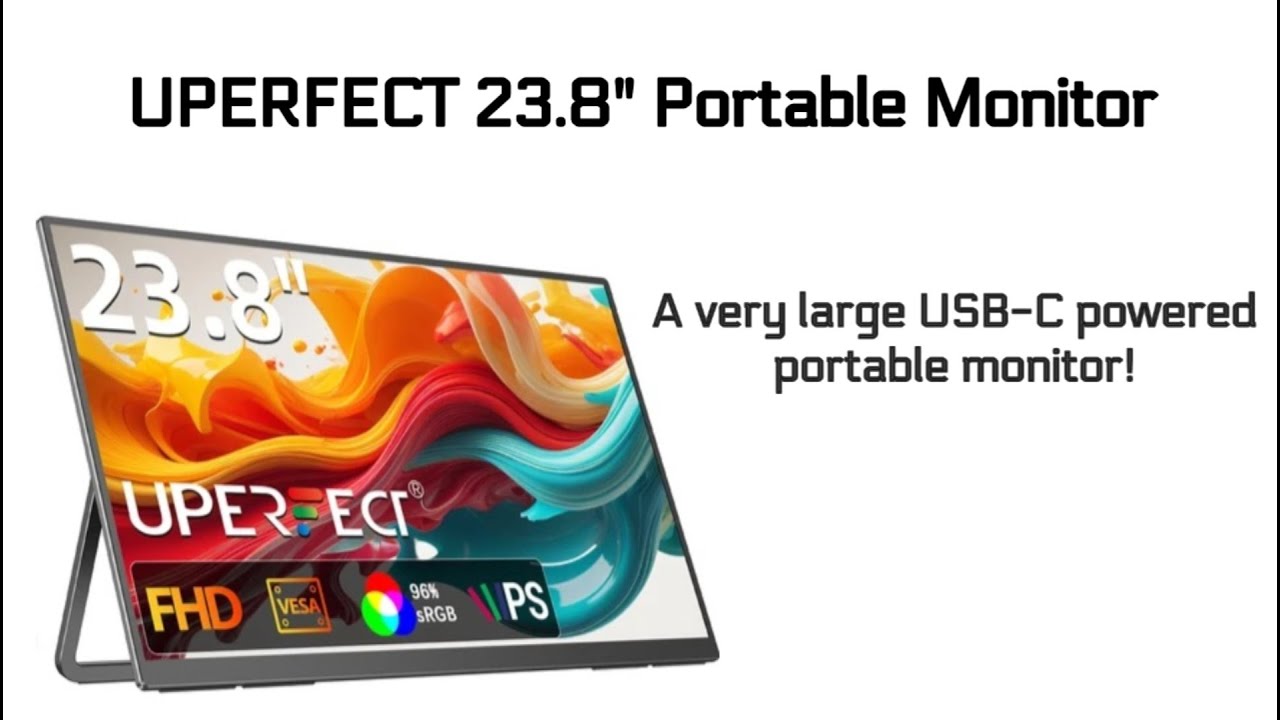 LARGEST Portable USB-C powered monitor! | The UPERFECT UMax 23.8 inch monitor.