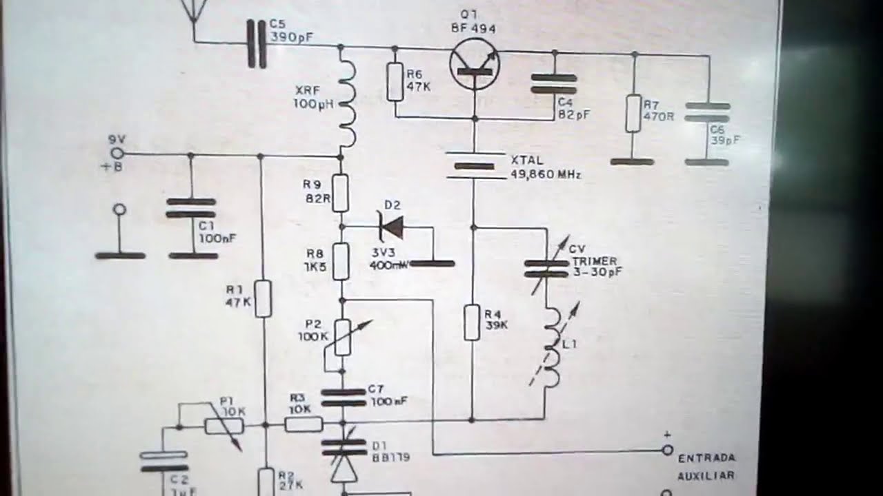 trasmissor de fm com cristal e varicap