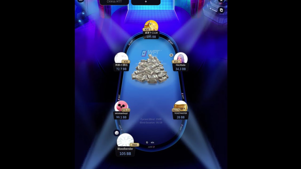 Short deck poker tournament on WPT global | Final table win
