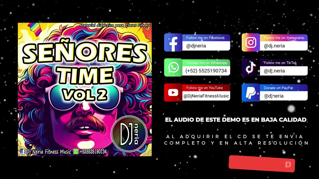Demo Cd Señores Time Vol 2 - Dj Neria (Música #Step #Hilow #Trampolin #Cardio #Jump) 155 BPM - 60MIN