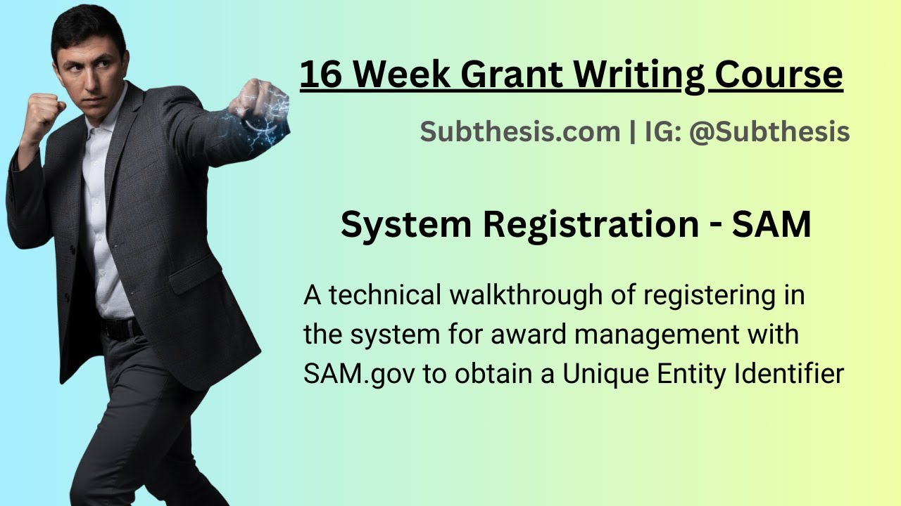 System Registration: SAM.gov & UEI (1.8)