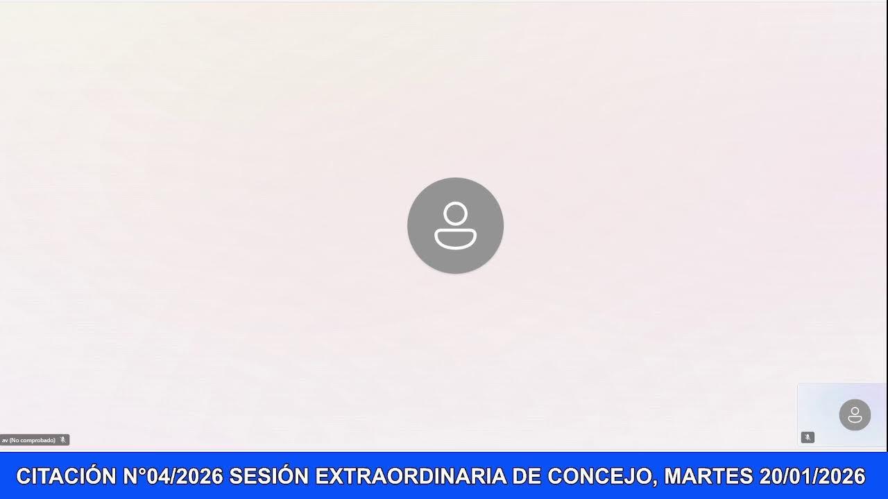 CITACIÓN N°04/2026 SESIÓN EXTRAORDINARIA DE CONCEJO, MARTES 20/01/2026, 17:00 HRS