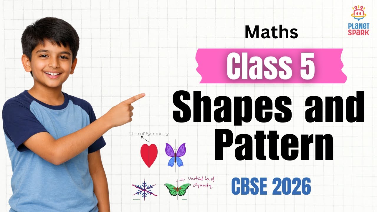 Shapes and Patterns for Class 5 | Line & Rotational Symmetry Explained with Examples