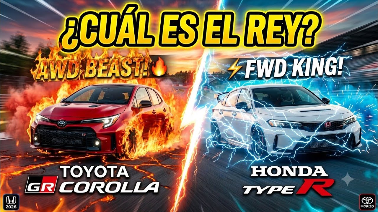 GR Corolla 2026 vs Civic Type R 2026 | AWD vs FWD ¿Cuál gana?