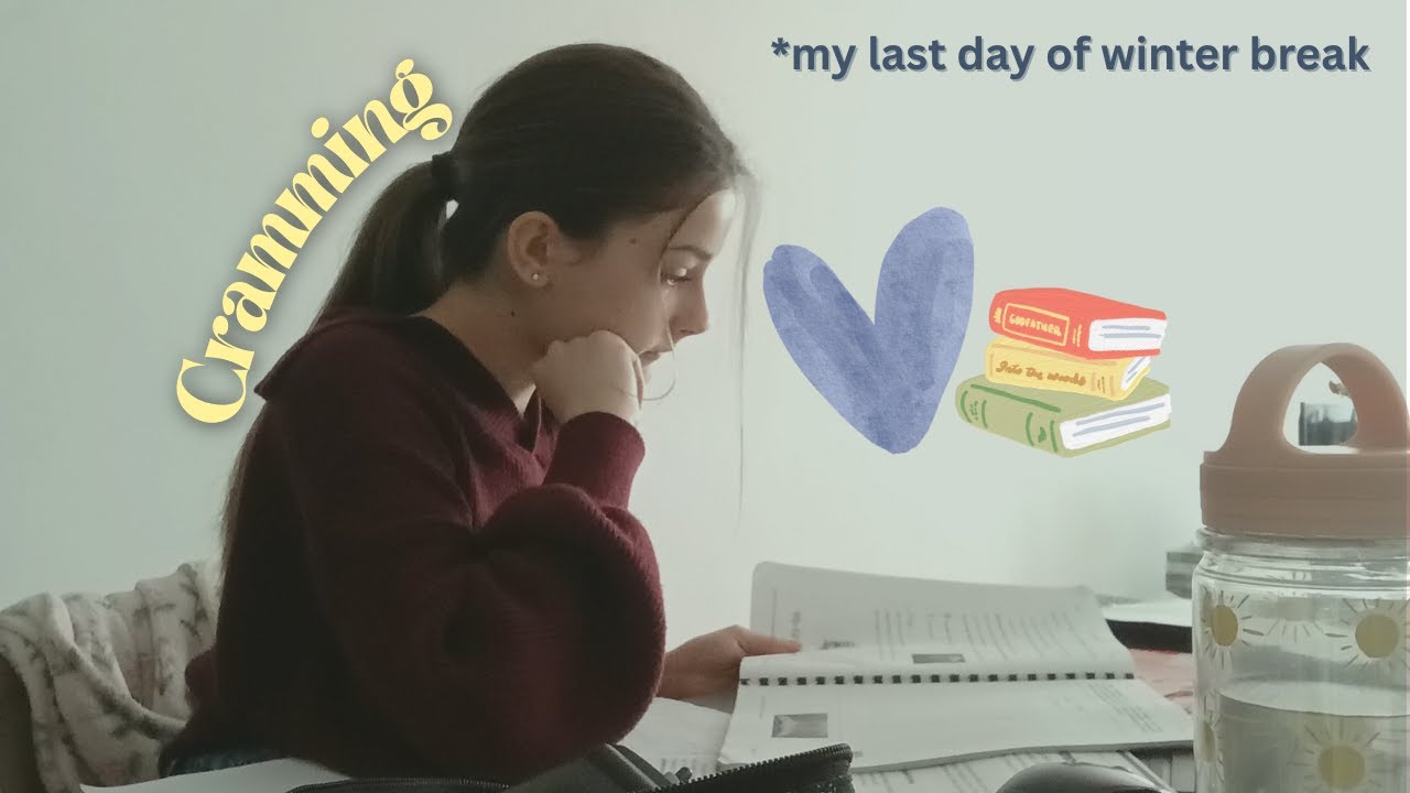 My Last Day of Winter Break l *CRAMMING and PRODUCTIVE*