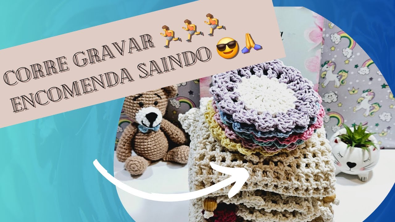 VENHA VER OS CROCHÊS QUE VENDI PELA SHOPEE 😱 🙏🏼 🙏🏼 🙏🏼🌈 #croche #crocheparavender